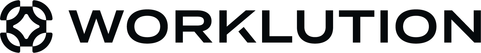 Worklution logo, Black