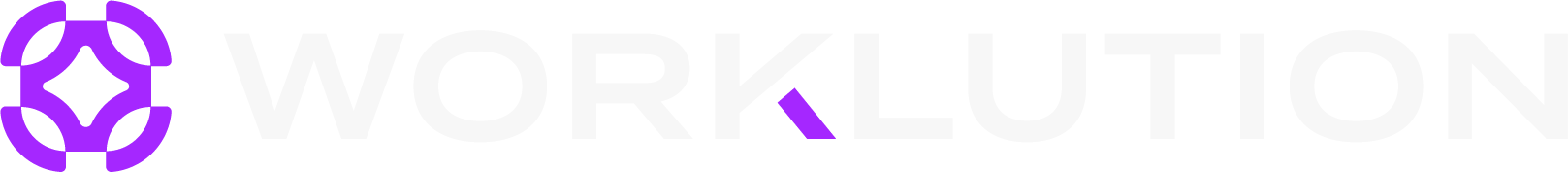 Worklution logo, Reversed